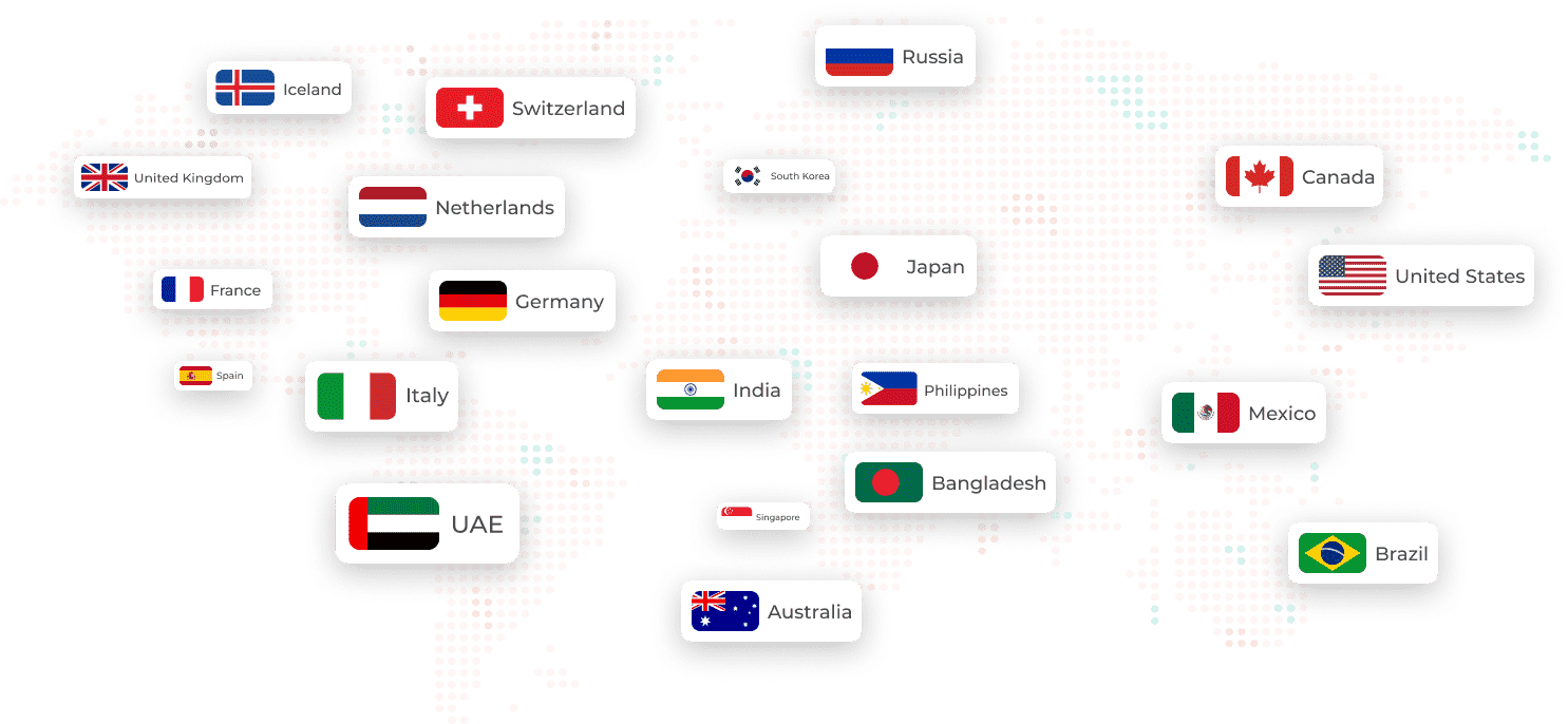 Symlex VPN Location Map
