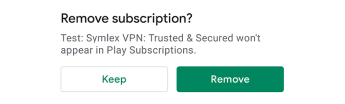 Subscription Cancel