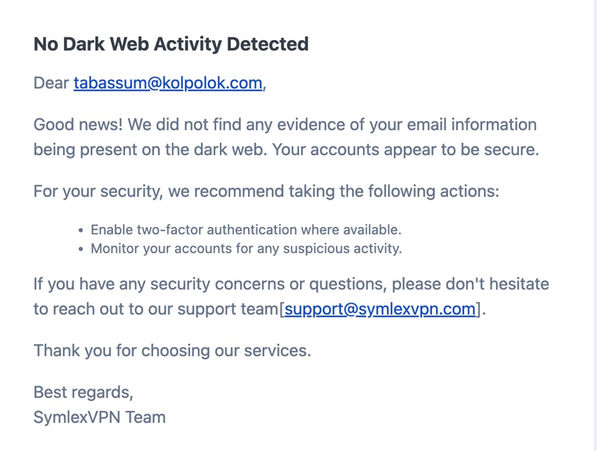 Dark Web Activity