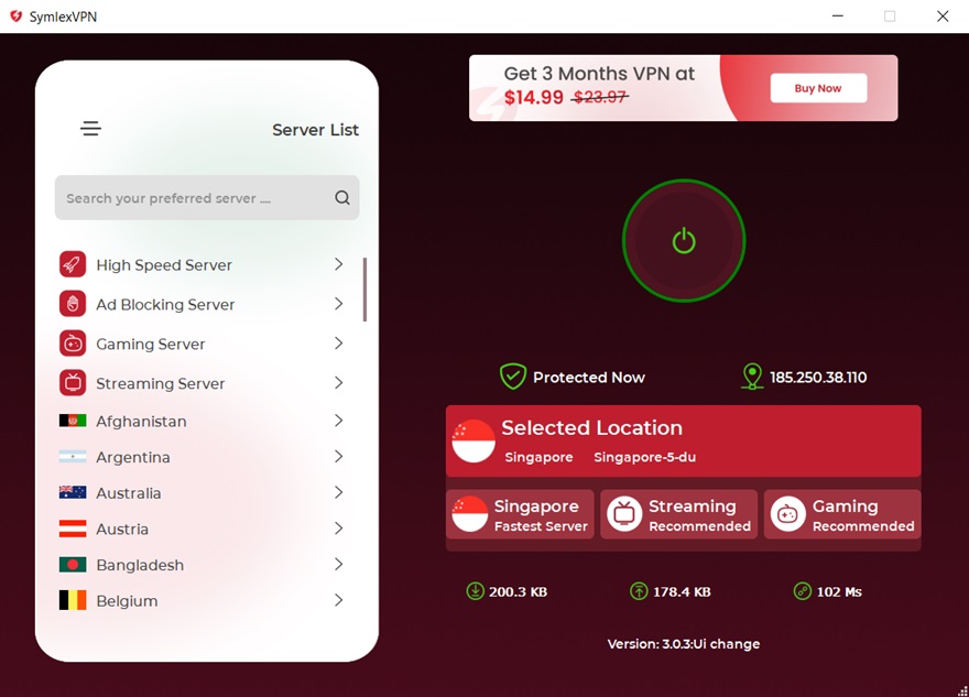 Symlex VPN Server Conection